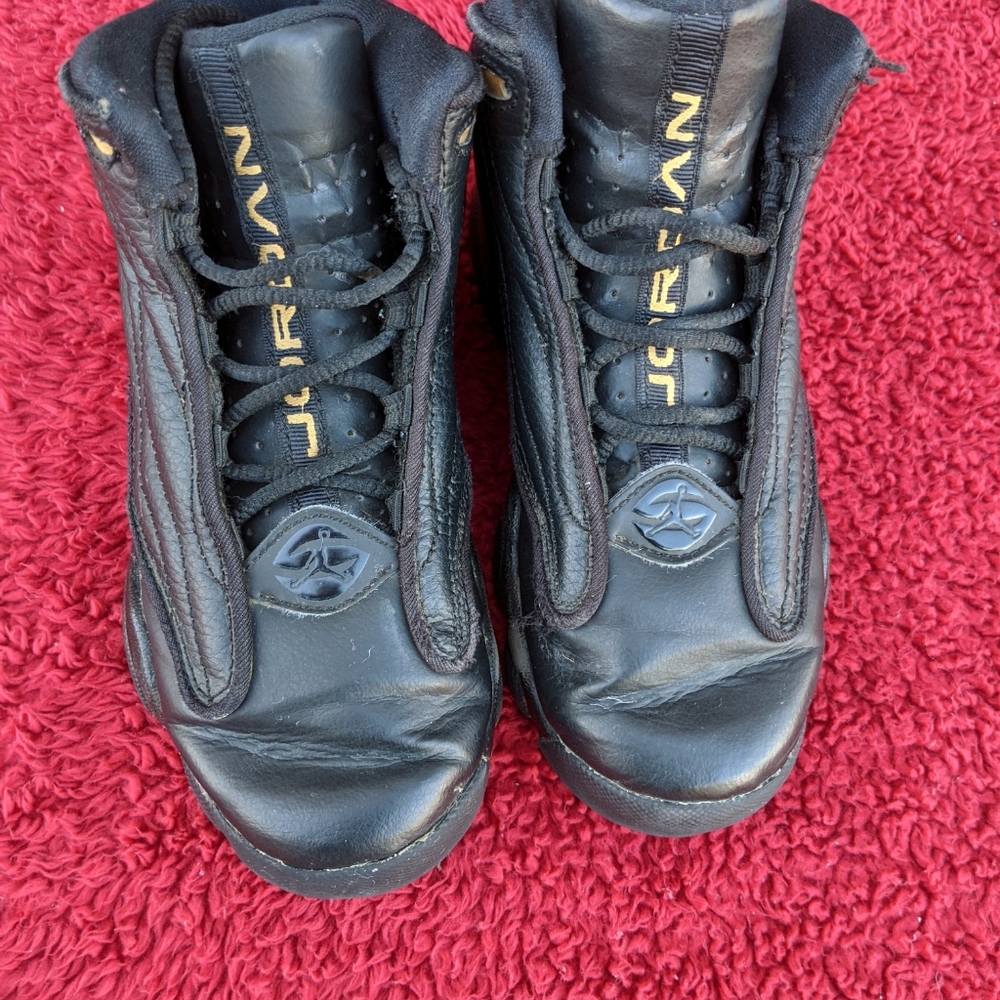 Nike Air Jordan Pro Strong Black and Gold Jordans